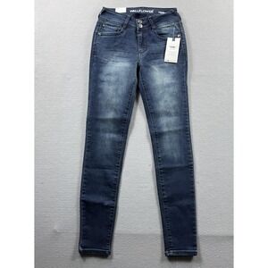 Wallflower Skinny Jeans Juniors 5/27 Blue Dark Wash Slim Stretch Denim 25x28